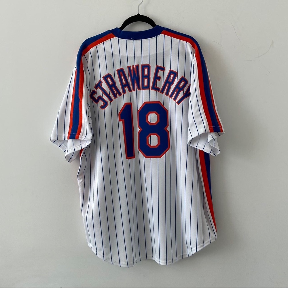 Men’s Nike MLB New York Mets Darryl Strawberry Cooperstown Baseball Jersey XXL